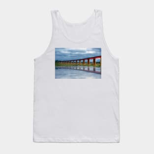 Reflections of a Flood - The River Murray, Murray Bridge, South Australia Tank Top